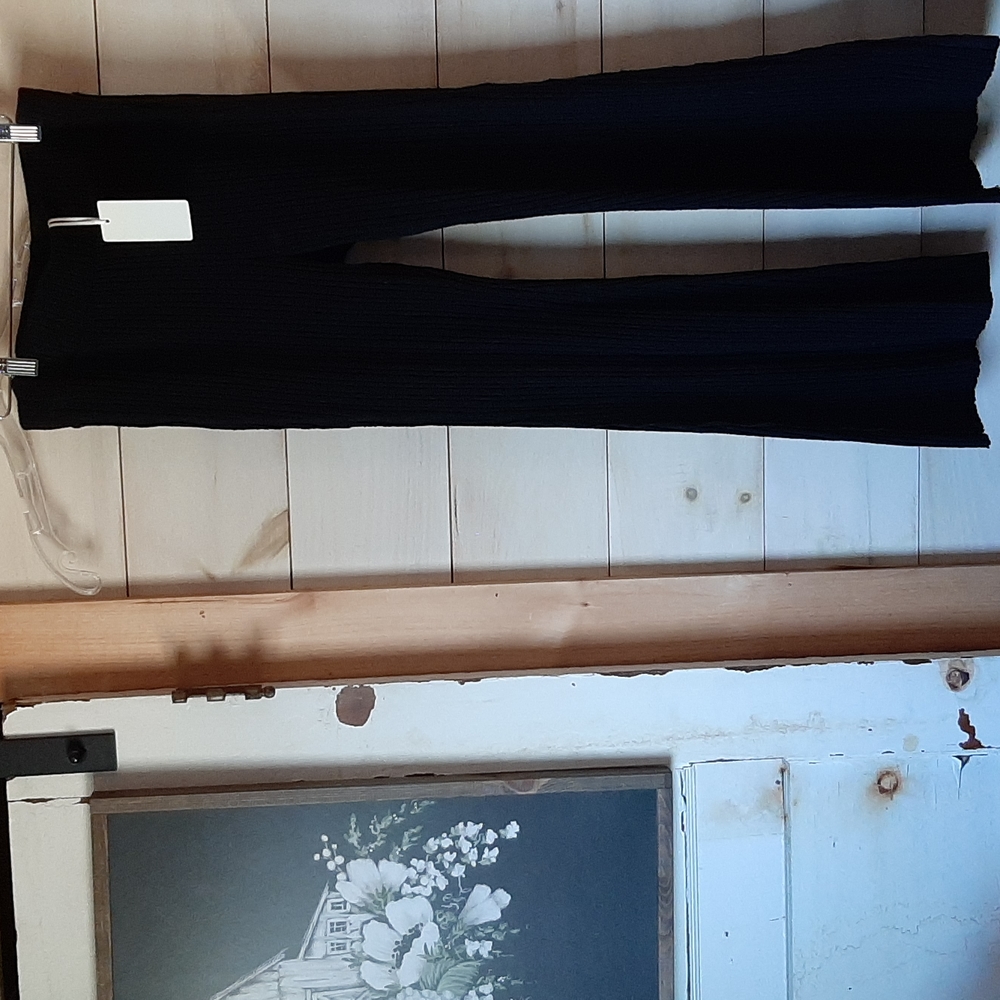 La Miel size L Black flare pants